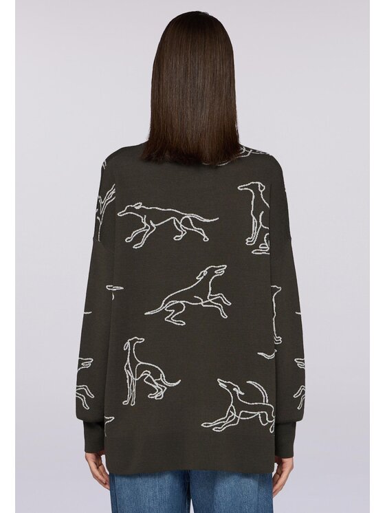 Trussardi Trussardi Cardigan M7526001142N035 Verde Over Fit