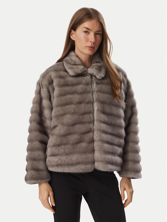 Marella Marella Γούνα Agio  2625456031 Γκρι Regular Fit
