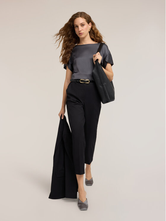 Motivi Motivi Pantaloni di tessuto P018Q004867N033 Nero Regular Fit