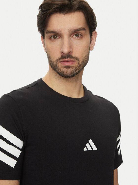 adidas adidas Tricou Future Icons 3-Stripes JD4877 Negru Regular Fit