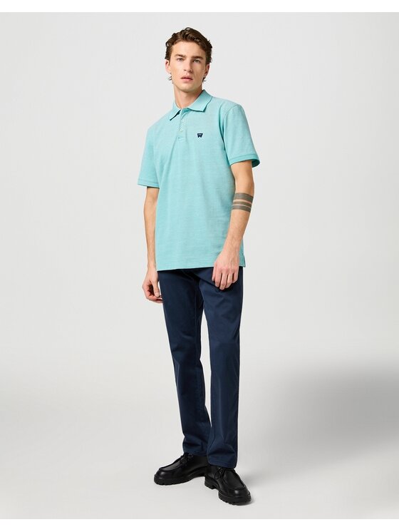 Wrangler Wrangler Spodnie materiałowe TEXAS SLIM Niebieski Slim Fit