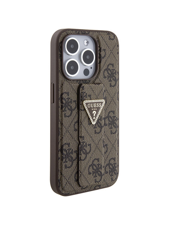 Guess Guess Etui na telefon iPhone 15 Pro Max Brązowy