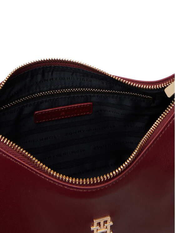 Tommy Hilfiger Tommy Hilfiger Torebka Th Essential Shoulder Bag AW0AW18374 Bordowy