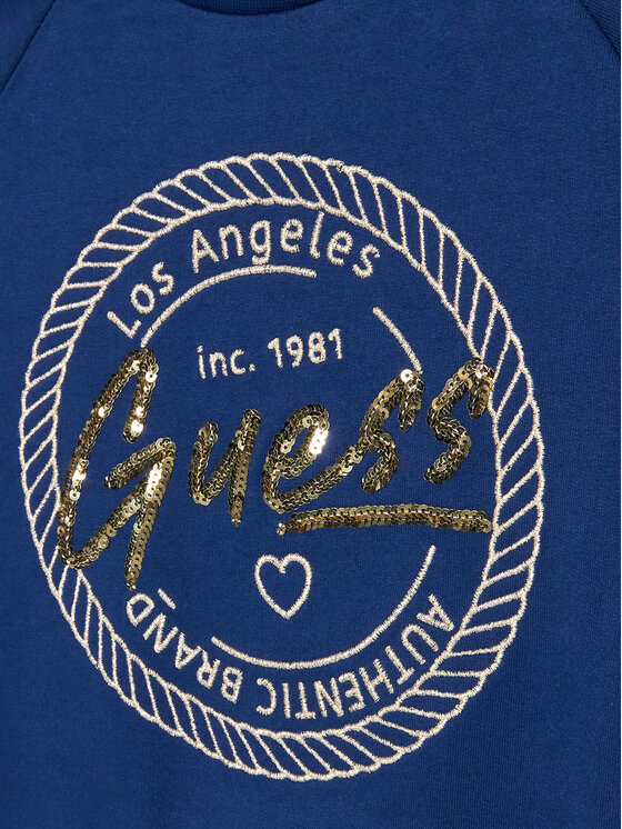 Guess Guess Pulóver J3YQ08 KA6R4 Sötétkék Regular Fit