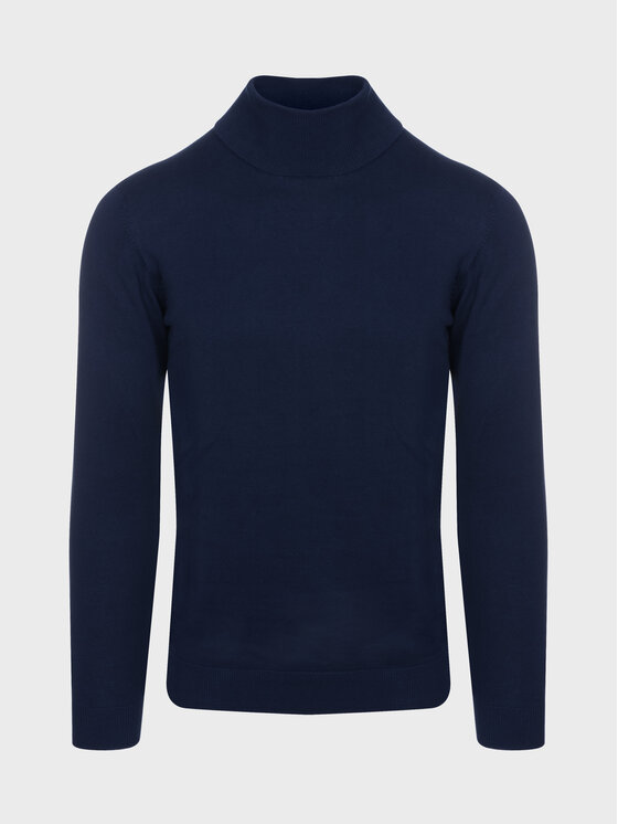 Sweter Evenemen, Rozmiar XXL, Granatowy, Golf