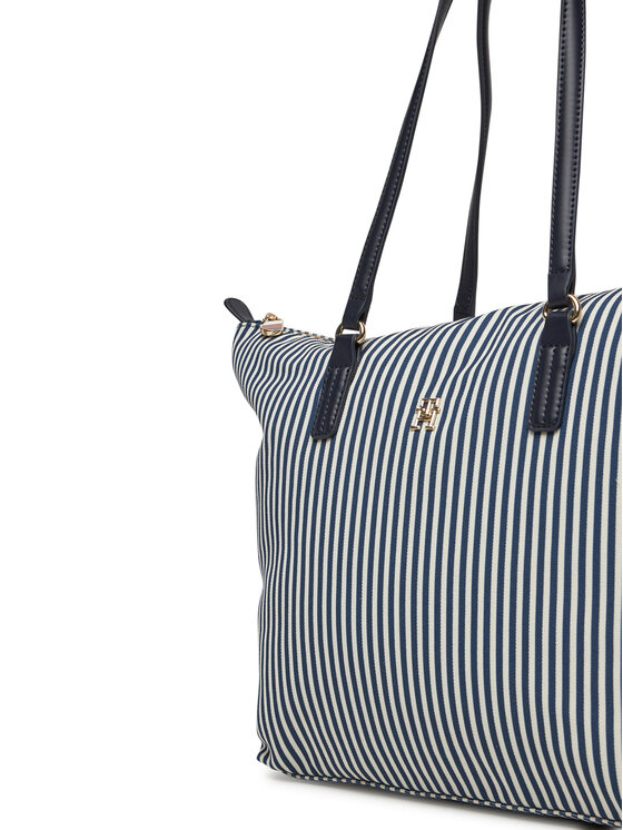 Tommy Hilfiger Tommy Hilfiger Geantă Poppy Summer Tote AW0AW17203 Bleumarin