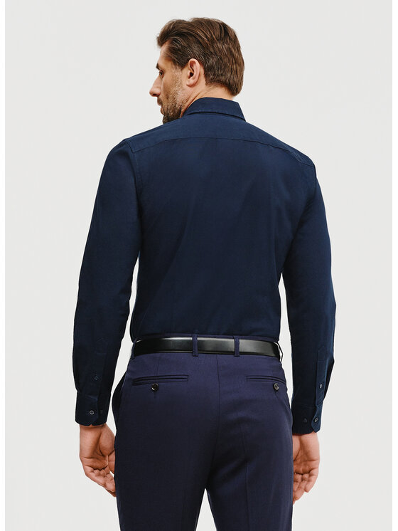 Pako Lorente Pako Lorente Koszula P25SN-1X-014 Granatowy Slim Fit
