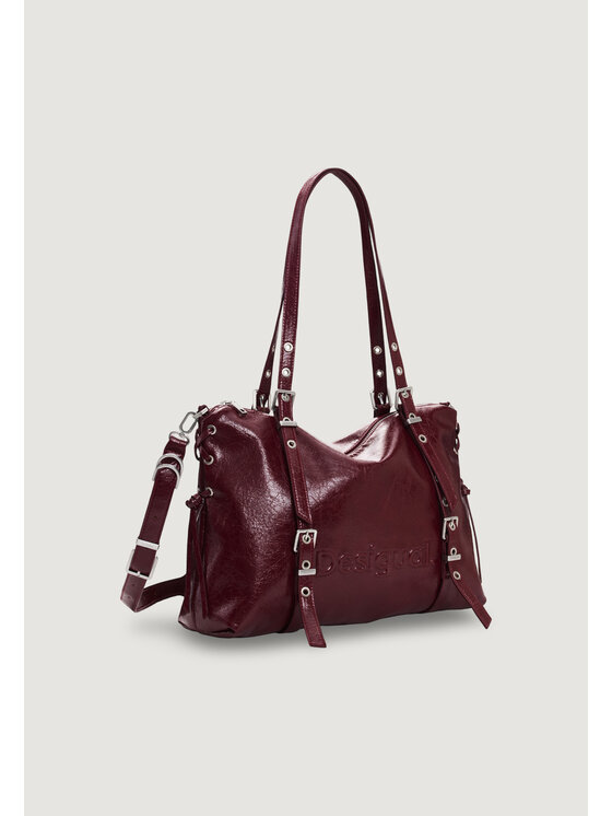 Desigual Desigual Torebka BAG_HALF LOGO LANUZA GRA Czerwony
