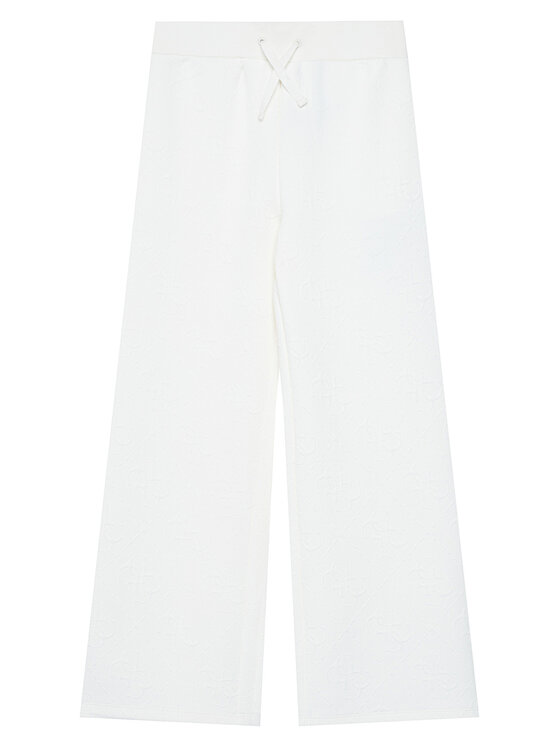 Guess Guess Teplákové kalhoty J5BQ11 K0742 Écru Wide Leg