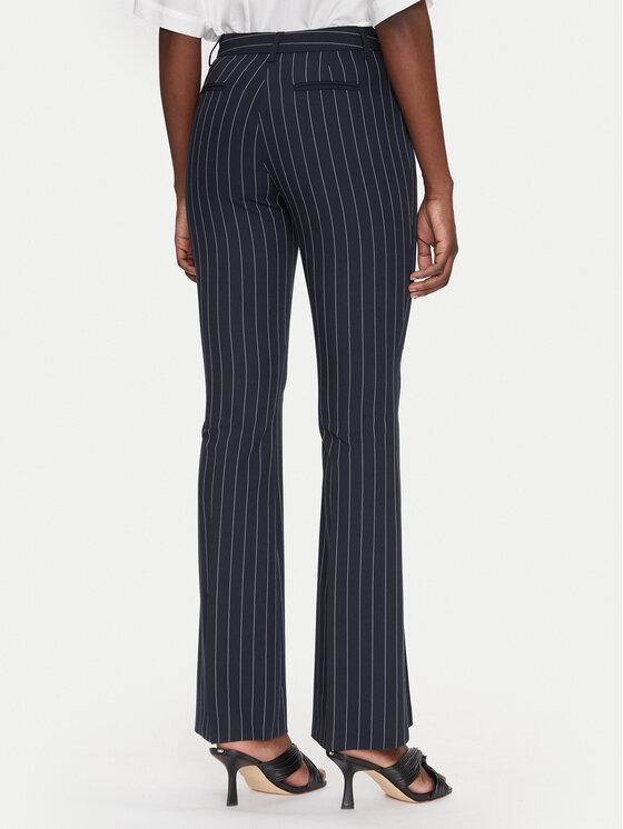 Fracomina Fracomina Hlače iz tkanine FR25SVA004W761D4 Mornarsko modra Slim Fit