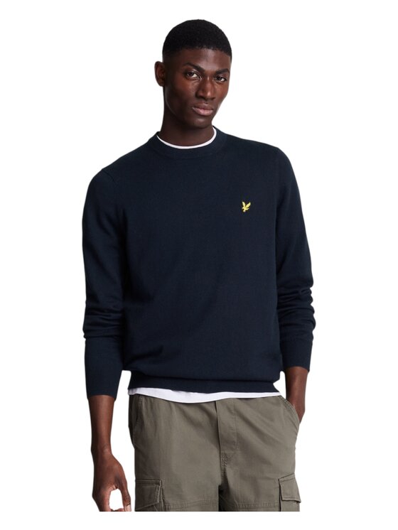 Lyle & Scott Lyle & Scott Sweter kn2110vc-z271 Czarny Regular Fit