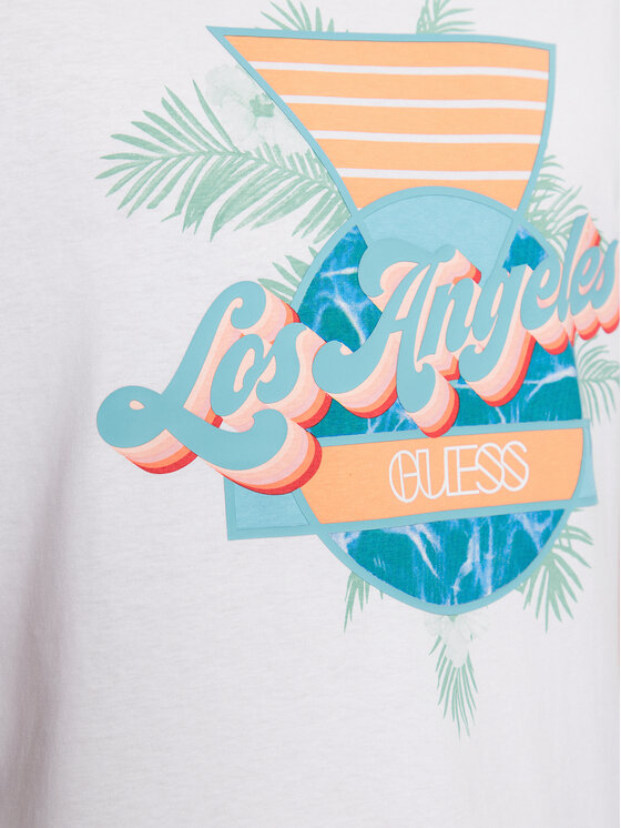 Guess Guess Marškinėliai M3YI67 I3Z14 Balta Regular Fit