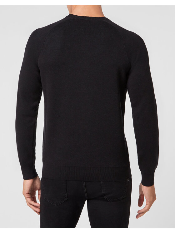 PHILIPP PLEIN PHILIPP PLEIN Sweter 8079 Czarny Regular Fit