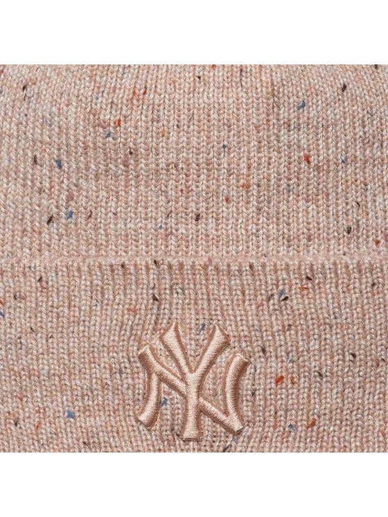 New Era New Era Berretto Wmns Glitter Beanie New York Yankees Hat Beige
