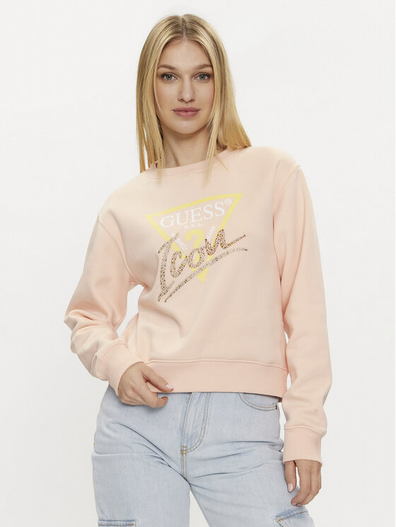 Női Pulóver Guess, Méret: XL, Narancssárga, Icon W4GQ09 KB681