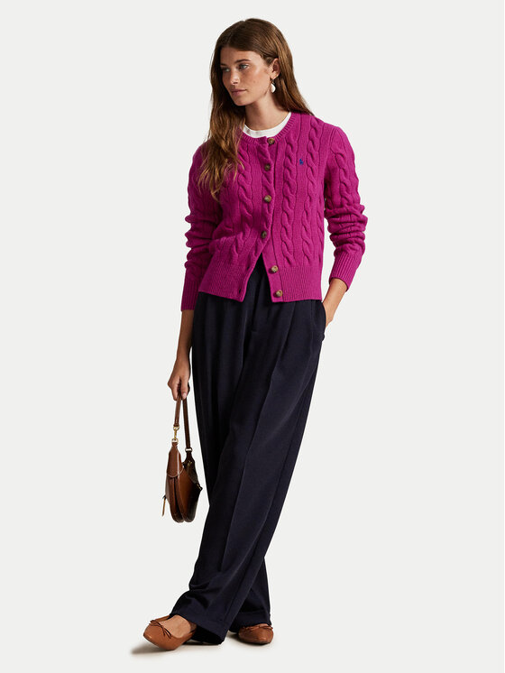 Polo Ralph Lauren Polo Ralph Lauren Kardiganas 211972104006 Rožinė Slim Fit