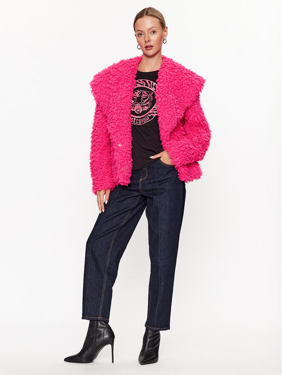 Just Cavalli Just Cavalli Marškinėliai 75PAHF01 Juoda Regular Fit