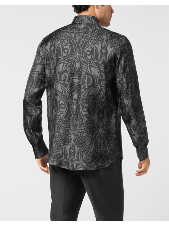 PHILIPP PLEIN PHILIPP PLEIN Koszula 26111 Czarny Regular Fit