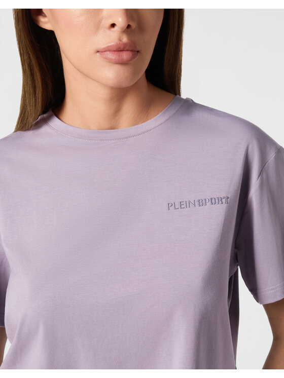 Plein Sport Plein Sport T-Shirt 22409 Fioletowy Regular Fit