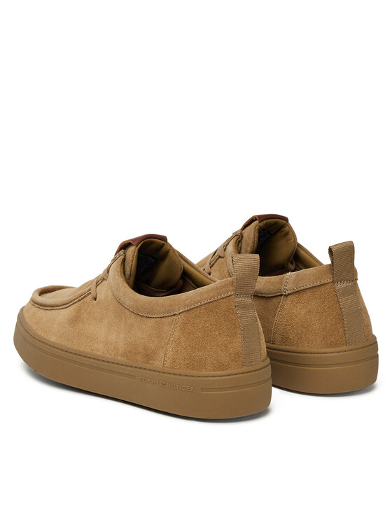Tommy Hilfiger Tommy Hilfiger Półbuty Modern Light Suede Moc Toe Shoe FM0FM05501 Brązowy