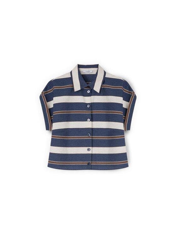 Motivi Motivi Camicia 5019W000519N0S1 Blu Boxy Fit