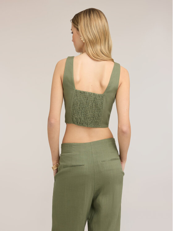 Motivi Motivi Top D052Q000559N035 Verde Cropp Fit