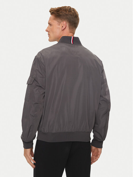 Tommy Hilfiger Tommy Hilfiger Μπόμπερ μπουφάν MW0MW35658 Γκρι Regular Fit