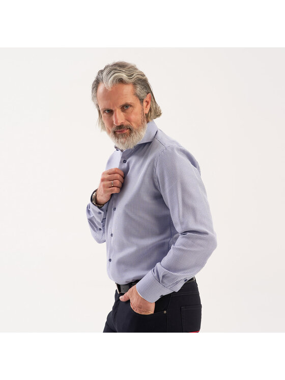 Willsoor Willsoor Koszula 42952sl Niebieski jasny Slim Fit