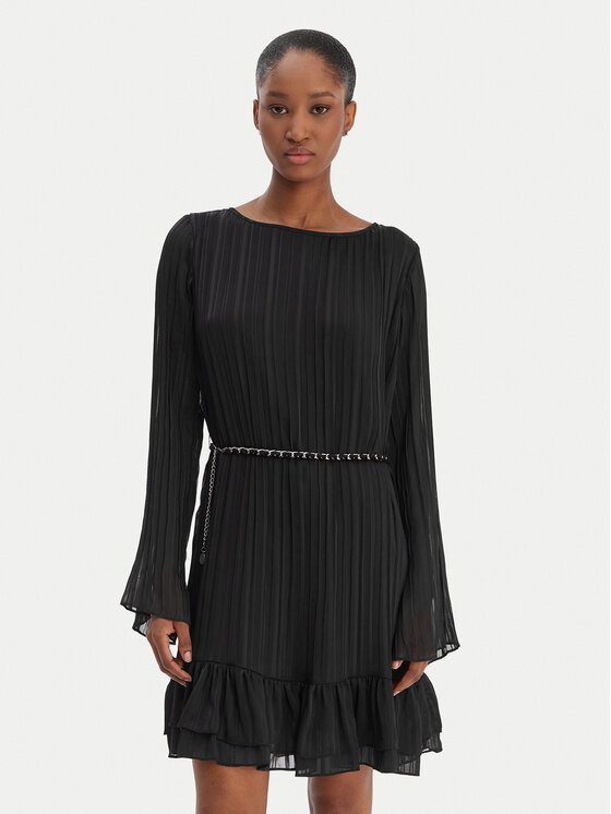 Guess Guess Vestito da giorno W6RK37 WJ712 Nero Regular Fit