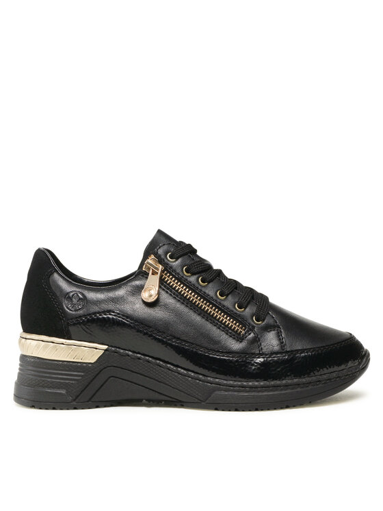 Rieker Rieker Sneakersy N4330-00 Czarny