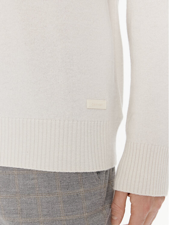 Calvin Klein Calvin Klein Sweter K10K111954 Écru Regular Fit