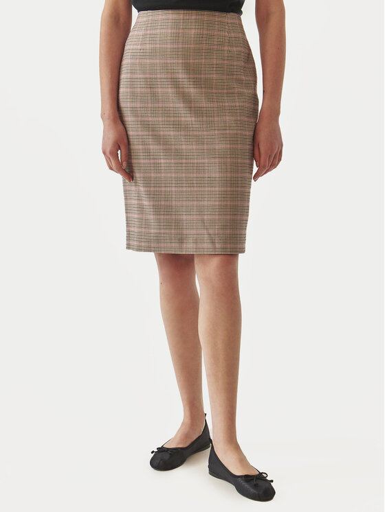 Tatuum Midi szoknya Monri T2416.175B Barna Regular Fit