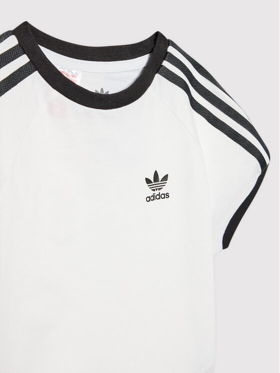 T-shirt Adicolor 3-Stripes H31181 Bianco Regular