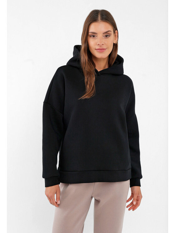 Volcano Volcano Bluza B-SIGI Czarny Regular Fit