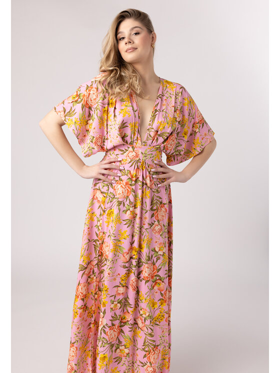 LAURELLA LAURELLA Letní šaty Laurella 4UL152511 Růžová Regular Fit