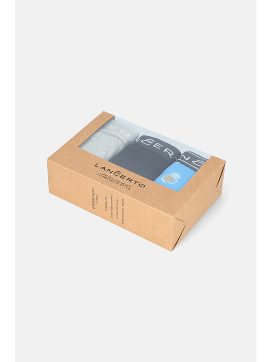Lancerto Lancerto Komplet 3 par bokserek NBI073122000040 Kolorowy