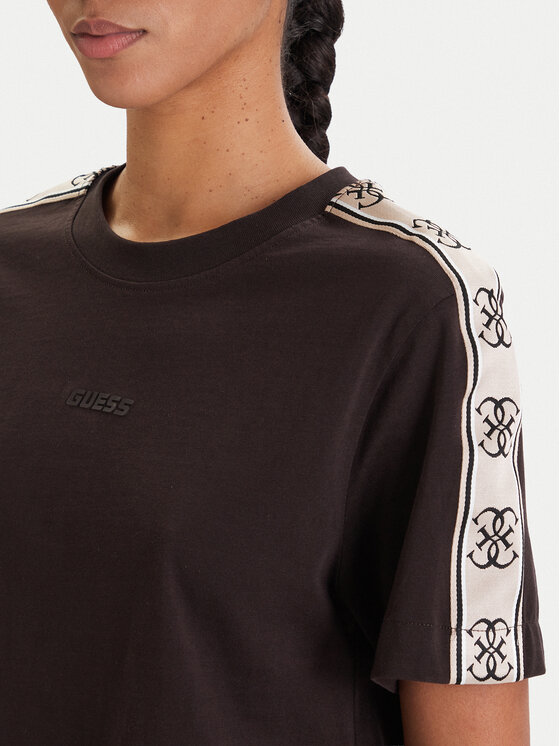 Guess Guess T-Shirt V3RI08 I3Z14 Brązowy Regular Fit