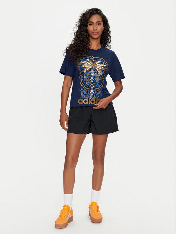 adidas adidas T-shirt FARM Rio Graphic IV9758 Tamnoplava Regular Fit