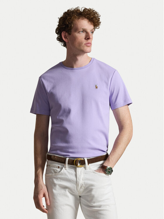 Polo Ralph Lauren Tricou 710740727507 Mov deschis Regular Fit