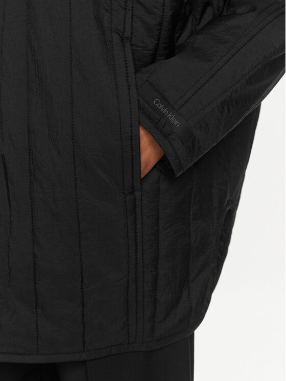 Calvin Klein Calvin Klein Bunda pro přechodné období Vertical K20K206766 Černá Oversize