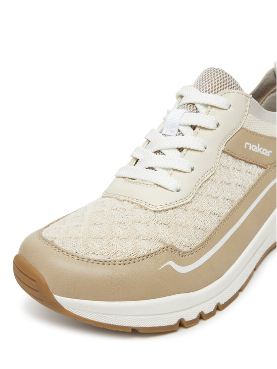 Rieker Rieker Sneakersy M6609-60 Béžová