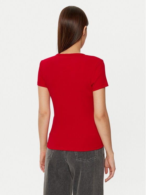Tommy Jeans Tommy Jeans T-särk Essential DW0DW17383 Punane Slim Fit