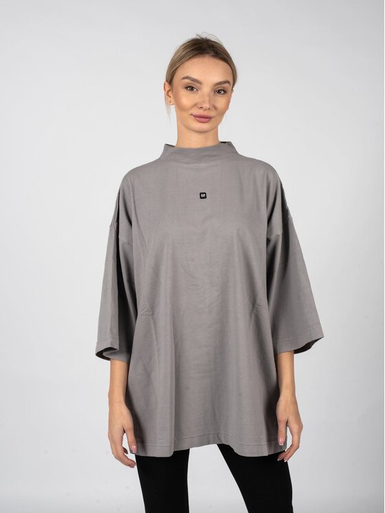 Gap Gap T-shirt 719614 TMVQ2 Grigio Oversize