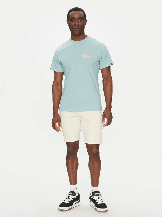 Quiksilver Quiksilver T-shirt EQYZT08042 Turchese Regular Fit