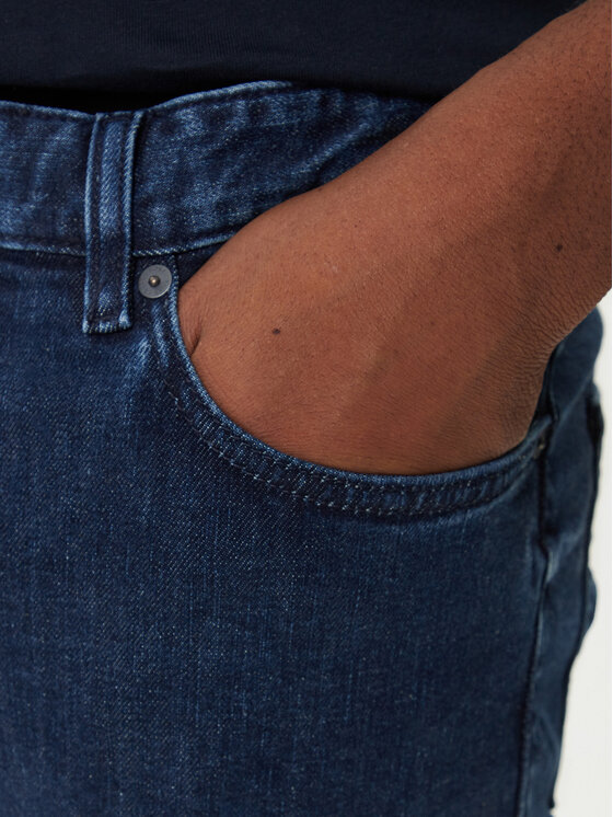 BOSS BOSS Jeans hlače Delaware 50544630 Mornarsko modra Slim Fit