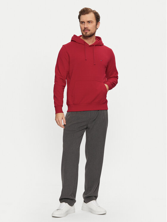 Tommy Hilfiger Tommy Hilfiger Pulóver Essential MW0MW37235 Piros Regular Fit