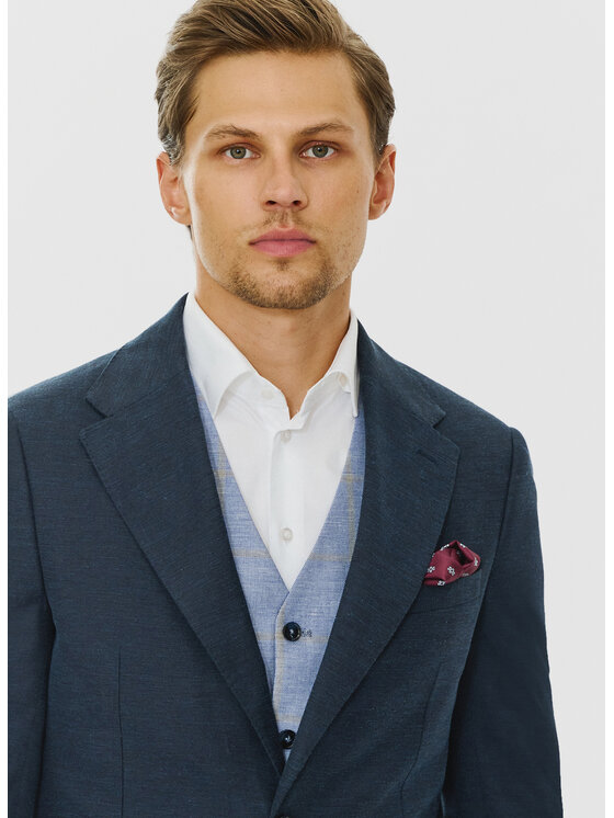 Pako Lorente Pako Lorente Marynarka P24SF-3X-010 Granatowy Slim Fit