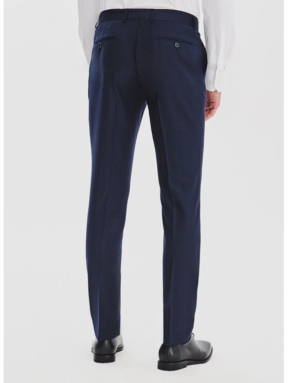 Pako Lorente Pako Lorente Spodnie garniturowe P25WF-6G-006 Granatowy Super Slim Fit