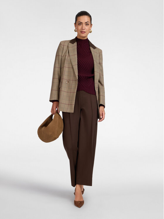 Elena Mirò Elena Mirò Pantaloni di tessuto P812Z000210N0H2 Marrone Regular Fit