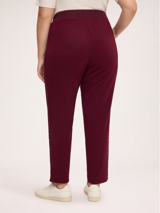 Fiorella Rubino Fiorella Rubino Spodnie materiałowe P886L002548N036 Bordowy Regular Fit
